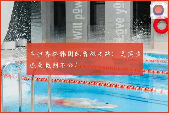 年世界杯韩国队晋级之路:是实力还是裁判不公?